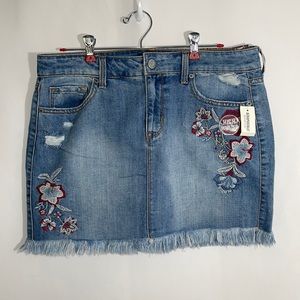 NWT Aeropostale High Waisted Denim Mini Skirt Size 12